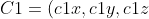 {C1 = (c1x, c1y, c1z)}